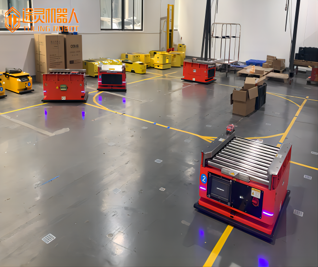 雙向滾筒對接AGV